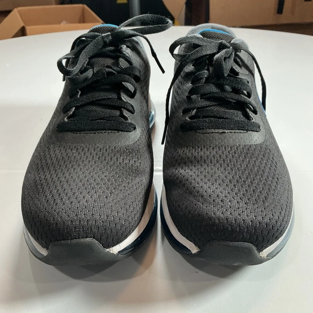 Skechers Skech-Air Dynamight Mens Size 9 Black Blue Mesh Athletic Shoes 232240